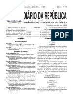 Diario Da Republica Nº 56 de 22 Março 2012 - Lei Fianciamento Partidos, Observação e Distritos Cidade Luanda PDF