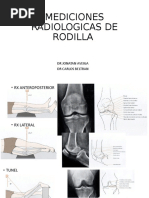 Mediciones Radiológicas de La Rodilla