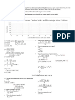 Dietetics Study Data Between Calcium Intake and Knowledge About Calcium