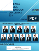 Audicencia Regidores 2019