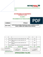 SI3-10-04 Especificaciones Técnicas para La Instalación en El Campo de Cables Eléctricos PDF