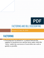 Session 12 Factoring and Bill Discounting