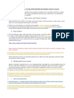 Maintenance Tasks To Be Performed Between Crop Cycles