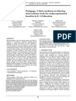 STEM Hip-Hop Pedagogy: A Meta-Synthesis On Hip-Hop Pedagogy STEM Interventions Tools For Underrepresented Minorities in K-12 Education