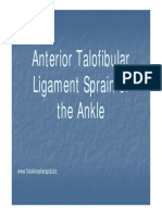 Anterior Talofibular Ligament Sprain of The Ankle: WWW - Fisiokinesiterapia.biz