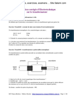 Exercices Corrigés D'electrotechnique Sur Le Transformateur