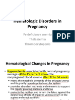 Hematologic Disorders in Pregnancy