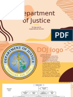 Department of Justice: Its Logo and Its Organizational Structure