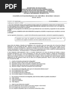 Examen Extraordinario Espanol 2