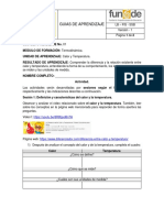 9.1 Guía Didácica, F. Calor y Temperatura PDF