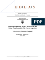 K Accumulation Trade Lib and Rising W Ineq - The Case of Argentina - P Acosta L Gasparini - Cedlas 2004