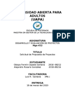 Solicitud de Propuesta de Proyectos