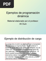 Ejemplos de Programacion Dinamica