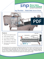 Sludge Dewatering - Screw Press