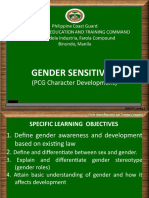 Gender Sensitivity: (PCG Character Development)