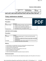 Pump Maintenance Standard