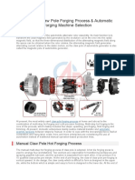 Claw Pole Forging Process