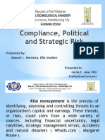 Compliance, Political and Strategic Risk