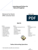 SANOG35 Tutorial Programming and Python For Network Engineers PDF