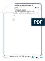 Stainless Steel and Metal Hose (Section III) : Part No. Description Page No