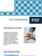 Accupressure: Simran Tomar Health and Education Presentation