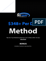 Shea Kortes $348+ Per Day Method - My Top 8 Marketing Methods PDF