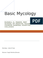 Basic Mycology: Russell G. Panem, RMT School of Medical Technology Chinese General Hospital Colleges