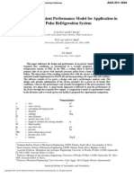 An Ejector Transient Performance Model For Application in A Pulse Refrigeration System