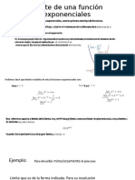 Limite de Una Función Exponenciales