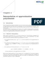 Chapitre 4 Interpolation Et Approximation Polynomiale PDF