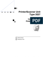 Printer/Scanner Unit Type 2027