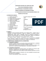 Silabo Formulacion y Evaluacion de Proyectos - Reformulado