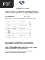 Grade Tracking Sheet 4