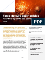 Force Majeure and Hardship: How They Apply To Our Contracts