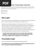 Agile Project Management - 12 Key Principles, 4 Big Hurdles - CIO PDF