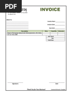 Commercial Invoice Template