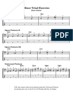 Bass Minor Triads Exercise