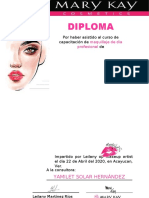 Diploma Mary Kay Capacitacion