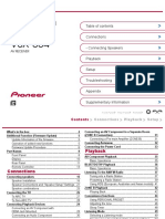 Instruction Manual: Connections - Connecting Speakers Playback Setup Troubleshooting Appendix Supplementary Information