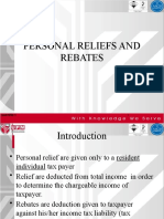 Topic 8 - PERSONAL RELIEFS AND REBATES