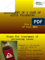 Management of A Case of Acute Poisoning