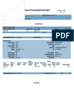 Payment Process Request Status Report