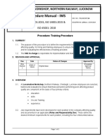 Procedure Manual - IMS: Locomotive Workshop, Northern Railway, Lucknow