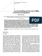 Job Creation Versus Job Shedding and The Role of Smes in Economic Development