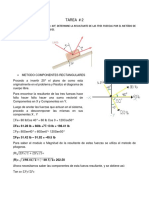 1) SABIENDO QUE EL ANGULO A 40°, DETERMINE LA RESULTANTE DE LAS TRES FUERZAS POR EL METÓDO DE LAS COMPONENTES RECTANGULARES.