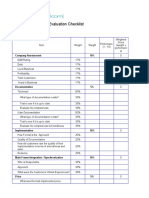 Vendor & Package Evaluation Checklist Company