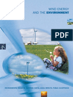 Wind Energy and The Environment: Environmental Benefits, External Costs, Local Impacts, Public Acceptance