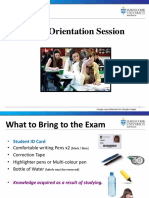 Exam Orientation