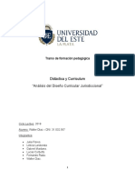 TP #2 - Analisis Del Diseño Curricular