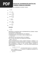 Ejercicios Resueltos Dominio y Rango de